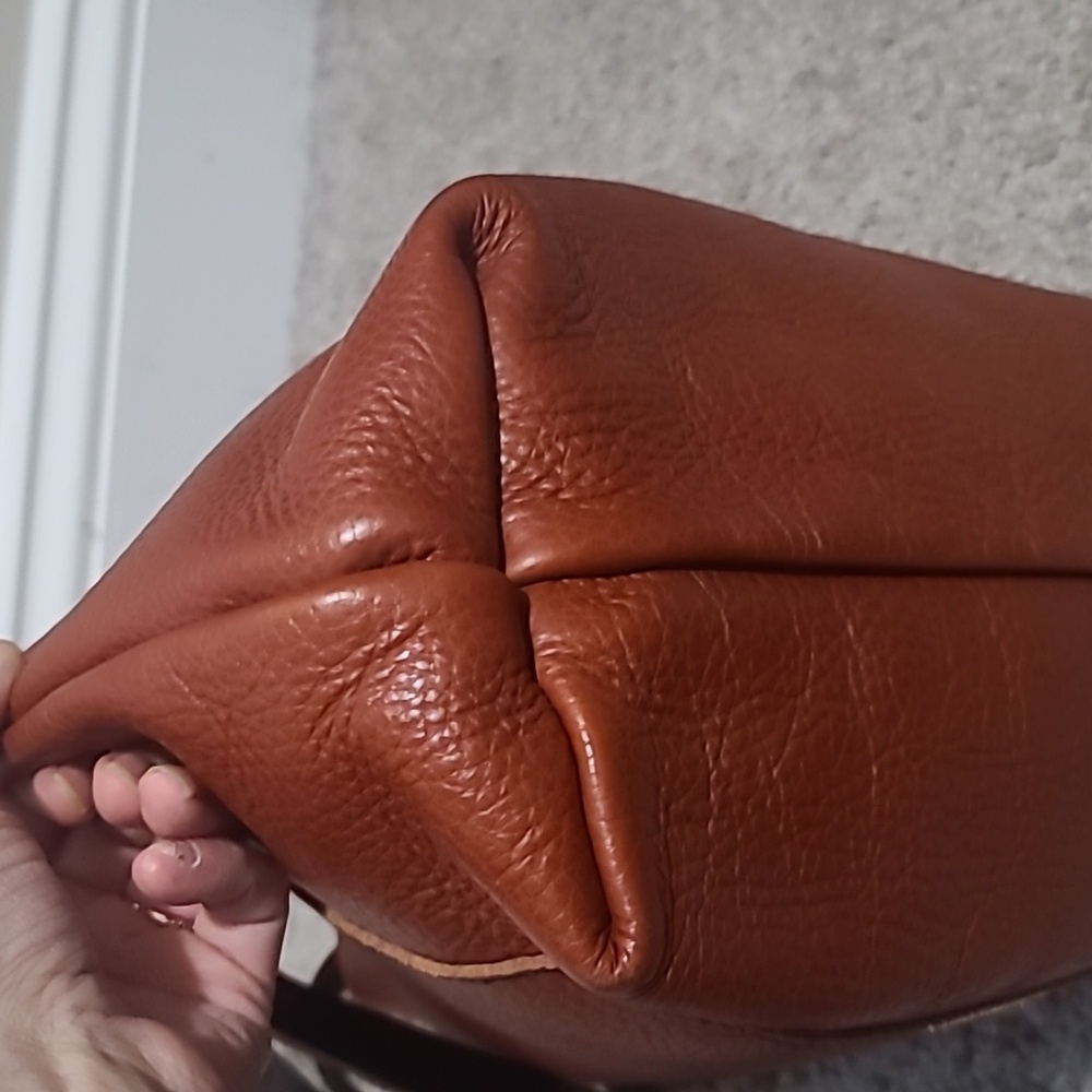 Portland Leather Goods Medium Classic Tote Bag Maple Pebbly Rare - Picture 5 of 10